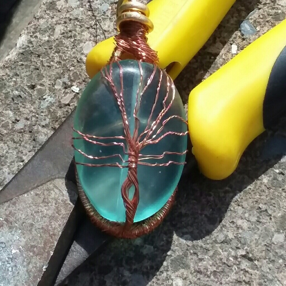 Blue Mystic Tree of life Pendant